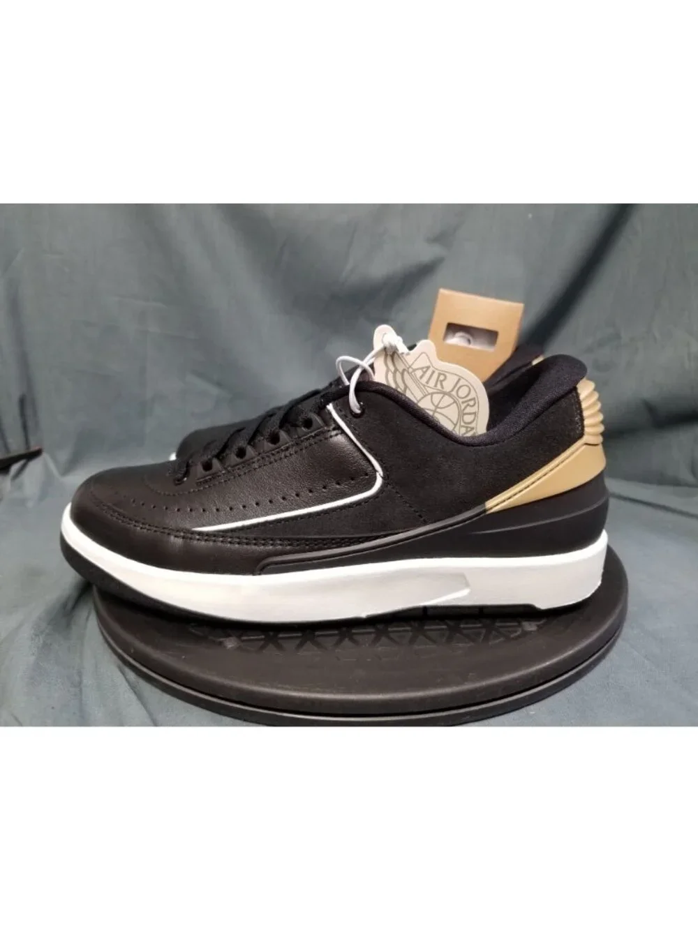 Jordan 2 Retro Low Black Metallic Gold DX4401 001 Women's Size 8 NEW NO BOX!